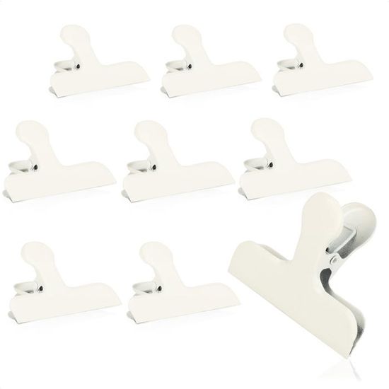 Pinces pour sachets alimentaires, 10 pièces en acier inoxydable, 7,6 cm, fermeture hermétique, pour cuisine et maison - Maison Pinces pour sachets alimentaires, 10 pièces en acier inoxydable, 7,6 cm, fermeture hermétique, pour cuisine et maison - Maison