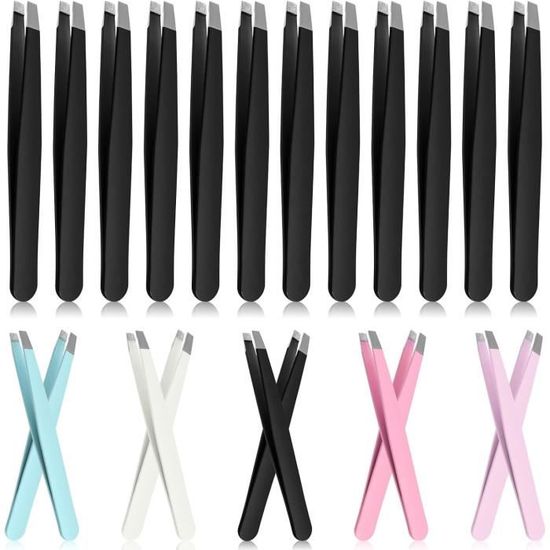 Adson Lot De 3 Pinces À Épiler Courbées En Acier Inoxydable Pour Le