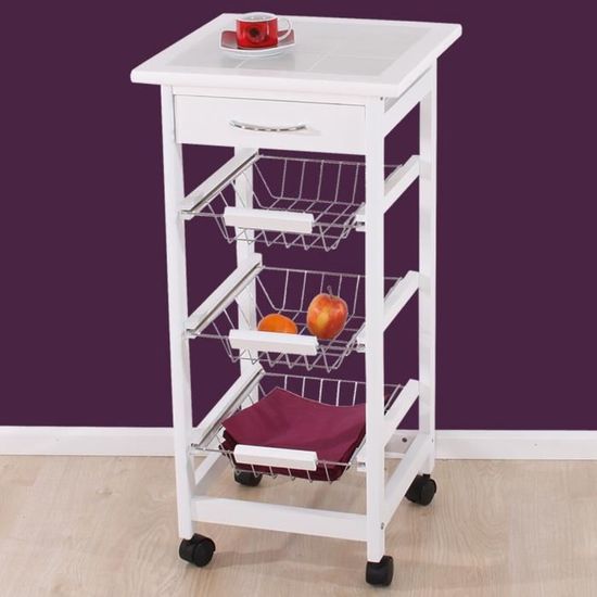Meuble Étagère Rangement Légumes Cuisine - Cdiscount Maison