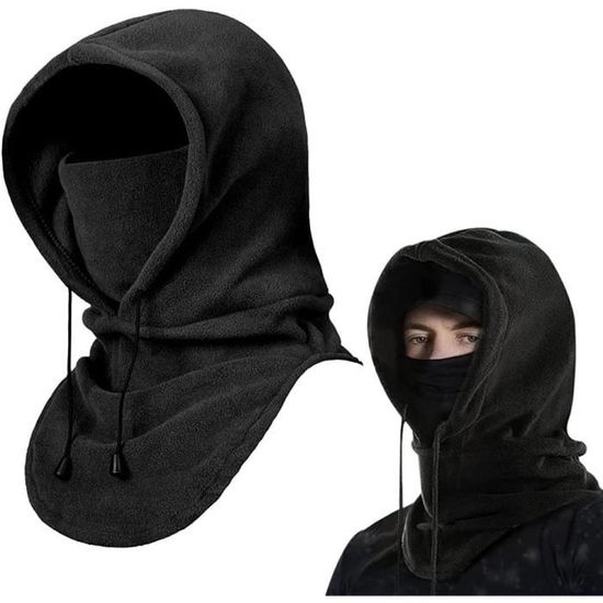 Cagoule Polaire Hiver Homme Femme - Balaclava Thermique Coupe-Vent Pour Ski, Rando Et Moto - Couleurs Noir, Marron, Rose - 10