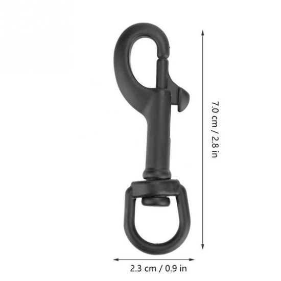 Mousqueton Plongée 80 Mm – Acier Inox 316 – Sécurité – Neuf
