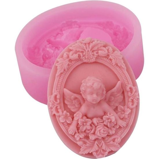 Goldyida Moule Silicone 3D Ange - Pour Bougies, Savon Artisanal