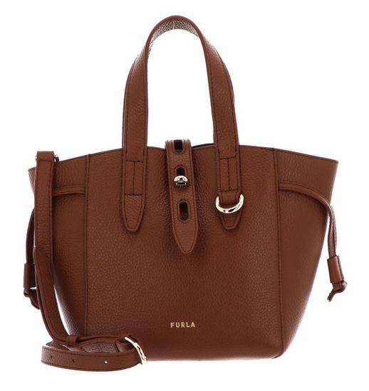 Sac à épaule Furla Net Mini Tote Bag - Cuir Mineral Green - Neuf Avec étiquettes - Made In Italy