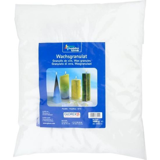 Paraffine Microcristalline Gran Velada 74°C - 1 Kg En Perles - Pour Bougies Décoratives Avec Moules à Détails Fins