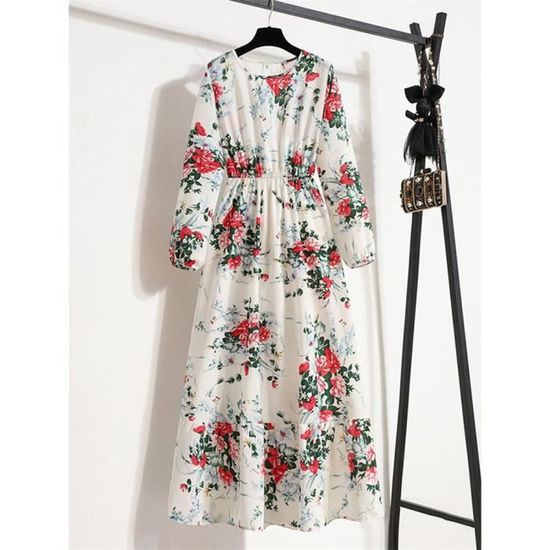 Robe De Plage Femme Gosunny - Longue, Sans Manches, Bandeau élastique | Style Bohème, Imprimé Floral, Fente Devant - 9