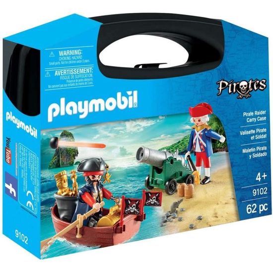 PLAYMOBIL 9102 - Pirates - Valisette Pirate et Soldat