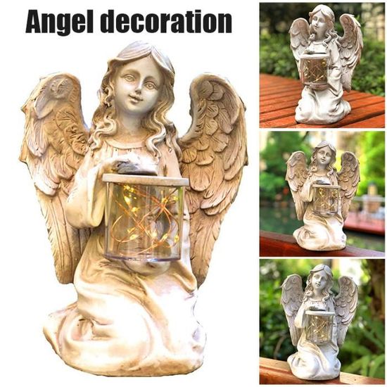 Urne Décorative Ange En Résine Pour Jardin - Pot De Fleurs Vintage Avec Piédestal