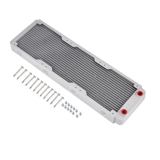 Radiateur Refroidissement Liquide PC - 18 Tubes Aluminium, 240 Mm, Noir - Pour Watercooling CPU Haute Performance - 6