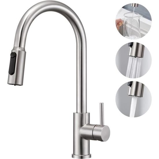 MALU Robinet de cuisine, chrome | Leroy Merlin