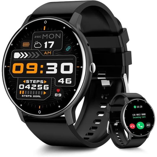 Montre Connectée Homme Femme, 1.91" HD Smartwatch Avec Appel