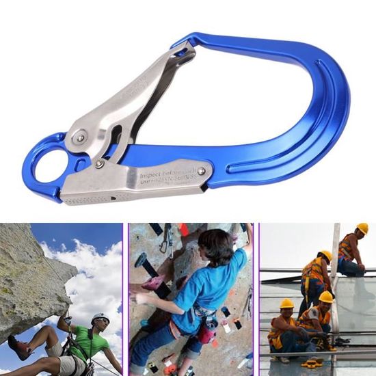 Mousqueton D'Escalade 25KN – Alliage Alu/Magnésium, Verrouillage à Vis, 10,8 Cm, 67g