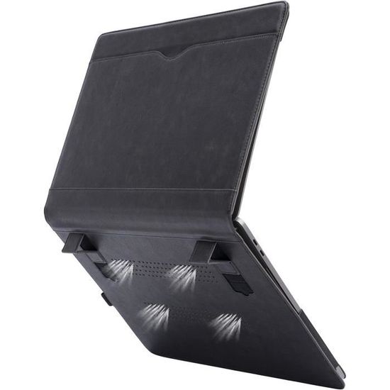 TYTX Coque pour MacBook Pro 15 Pouces (A1707 A1990), Étui Housse en Cuir avec Supprort et Évents