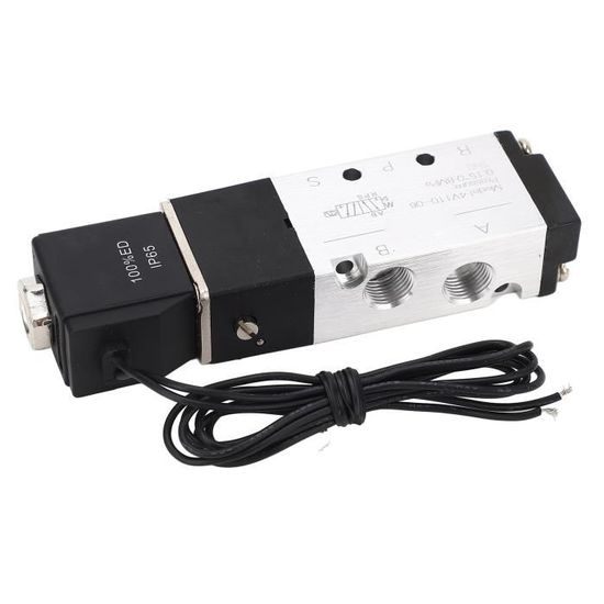 4V110-06 5/2-Wege-Magnetventil – 1/8", DC12V/24V/AC110V/220V, Für Luft & Gas, Aluminium