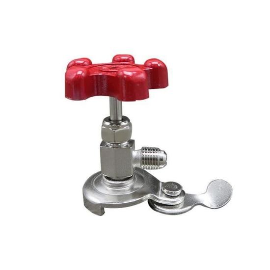 Robinet (taper) Pour Bouteille De Gaz Réfrigérant - Compatible R134a, R22, R410a, Etc. - En Laiton, Avec Valve Anti-fuite - Pour Climatisation Auto/maison - 4