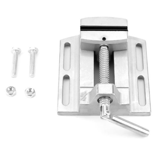 Étau De Perceuse 10,2 Cm - Mâchoires Surélevées, En Fonte, Pour Usinage Précis, Poids 2,2 Kg