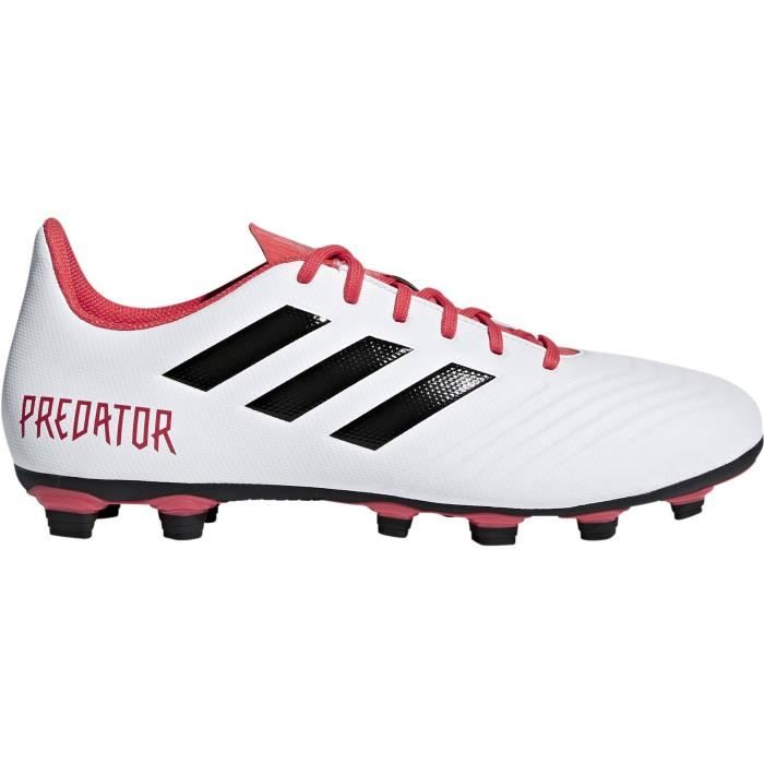 ADIDAS Chaussures de football Predator 18.4 FxG - Homme - Blanc