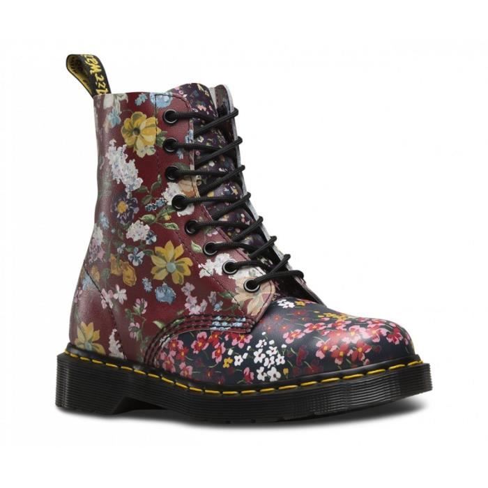 DR. MARTENS Bottines Cuir Pascal Chaussures Femme Fleurs femme