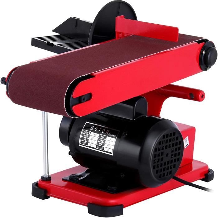 VEVOR Ponceuse à Bande et à Disque 375 W Ponceuse à Bande d'Établi — free download