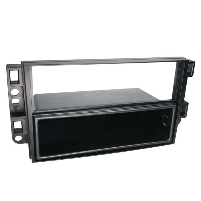 Adaptateur de façade 2-DIN avec vide poche Chevrolet noir