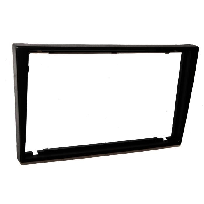 Aerzetix: Façade cadre adaptateur cache noir autoradio 2DIN pour Opel Agila Astra Combo Corsa Meriva Omega Signum Renault Trafic II