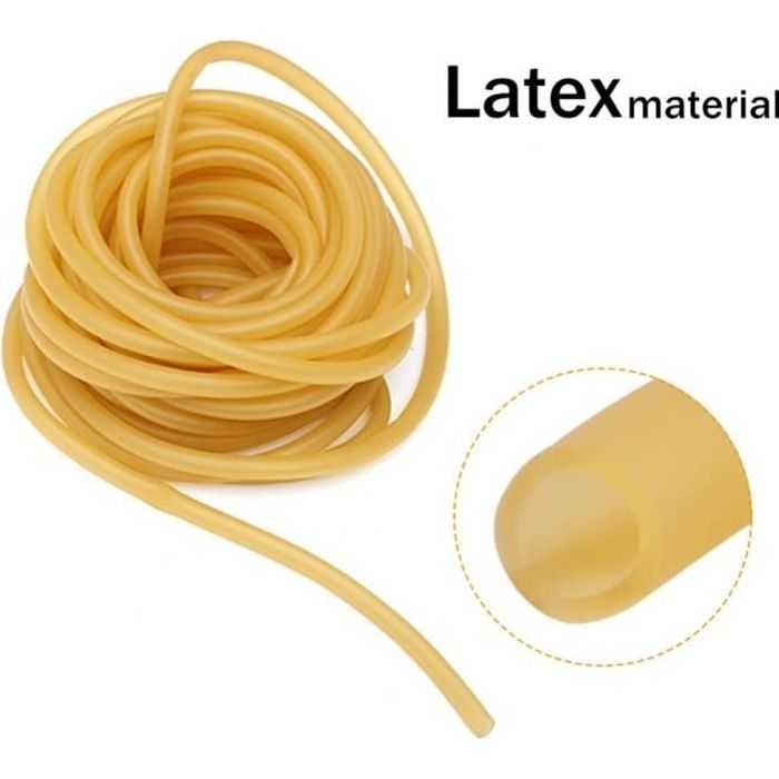 6x9mm Tube Élastique en Latex Naturel Pr Assembler Un Fronde Lance-pierre Professionnel Pr La Chasse Ou La Compétition Ou Accessoire