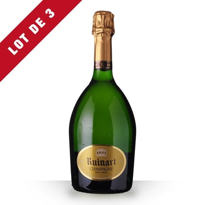 3X R de Ruinart Brut 75cl - Champagne