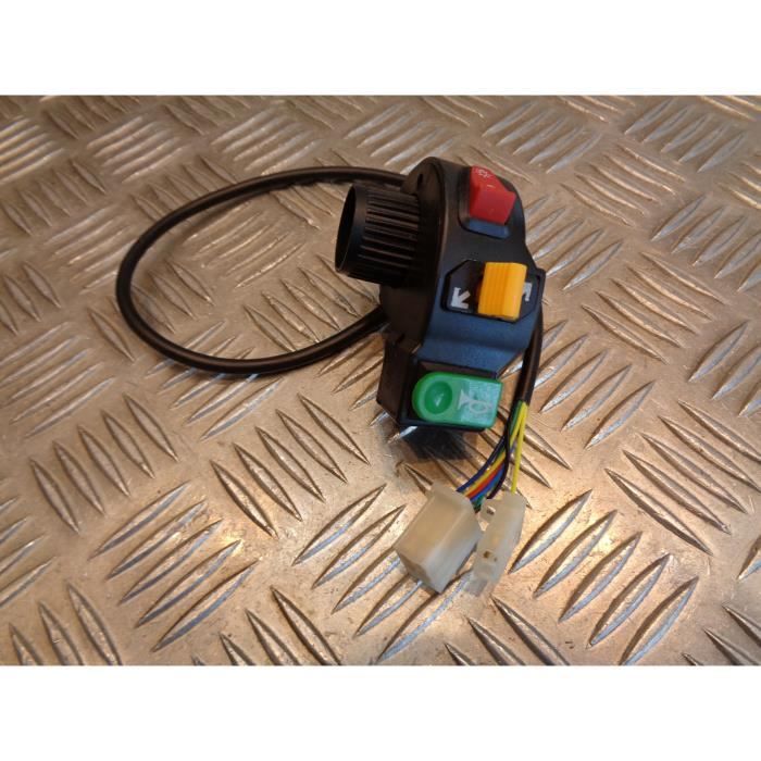 commodo universel phare clignotant klaxon moto scooter quad adaptable commutateur bouton