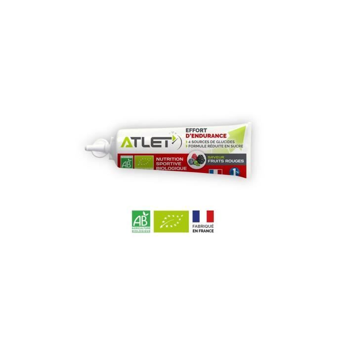 Gel ATLET Energétique Fruits Rouges Bio 25g Gel ALE Energétique uits Rouges Bio 25g
