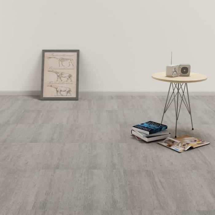 Planche de plancher PVC autoadhésif 5,11 m2 Gris pointillé