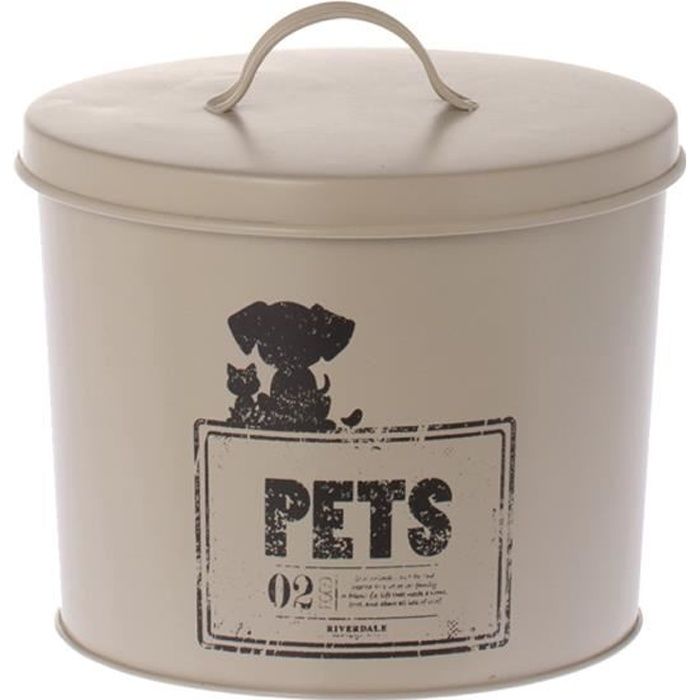 Boite à alimentation pour animaux en metal