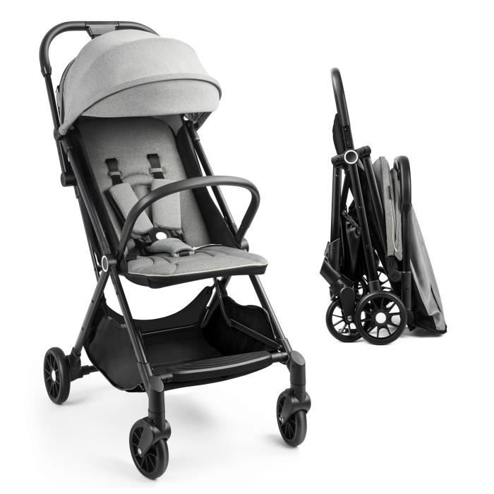 Poussette Canne Légère Sinbide - Pliable D'une Main, 0-3.5 Ans, Jusqu'à 25 Kg, Position Allongée, Compacte Pour Voyage - 6