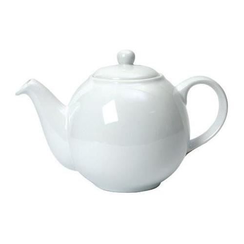Dexam London Pottery 2 Cup Globe Teapot White - 172 20110