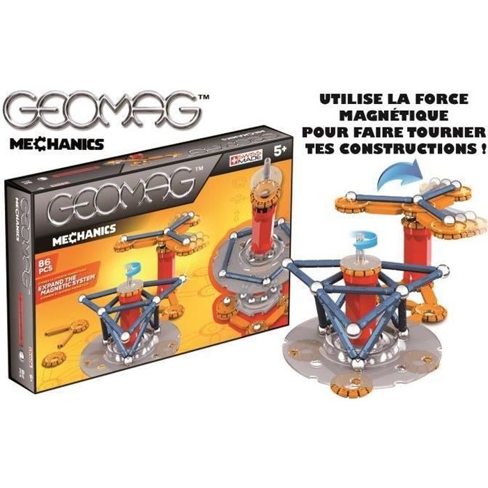 Geomag Mechanics Jeu De Construction Magnétique 86 Pieces Giochi preziosi