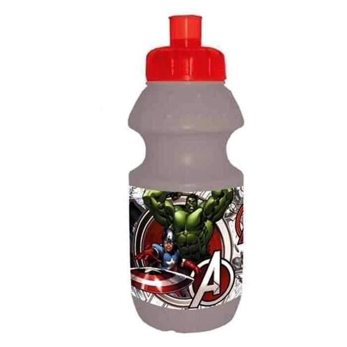 Gourde Les Avengers enfant 350 ml garçon gris réutilisable GUIZMAX
