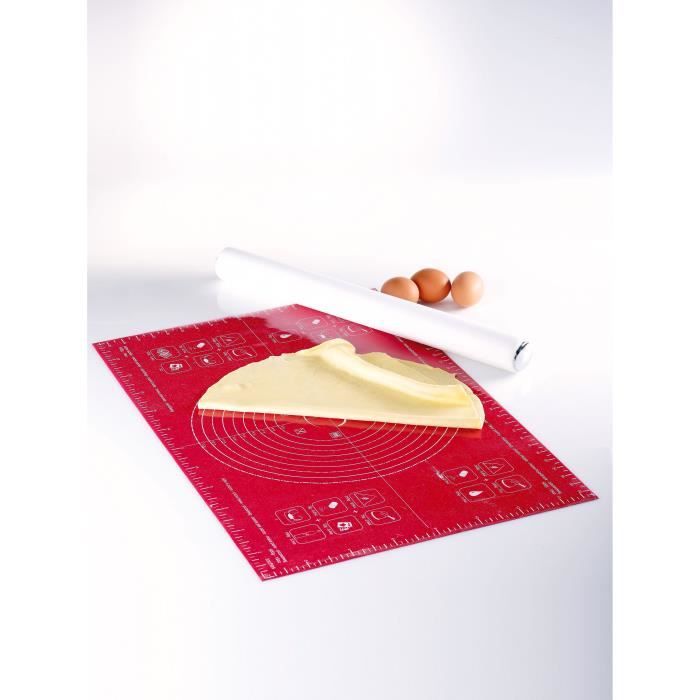 MASTRAD Feuille à pâtisserie graduée F45210 - 40 x 60 cm - Rouge