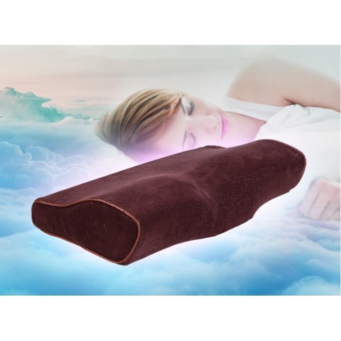 Oreiller Ergonomique à Mémoire de Forme, Sommeil profond Oreiller Cervicales Orthopédique, Coussin de soutien du cou