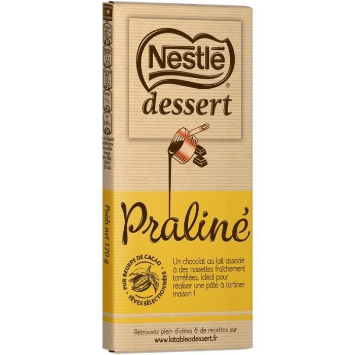 NESTLE DESSERT - Dessert Praliné 170G - Lot De 4
