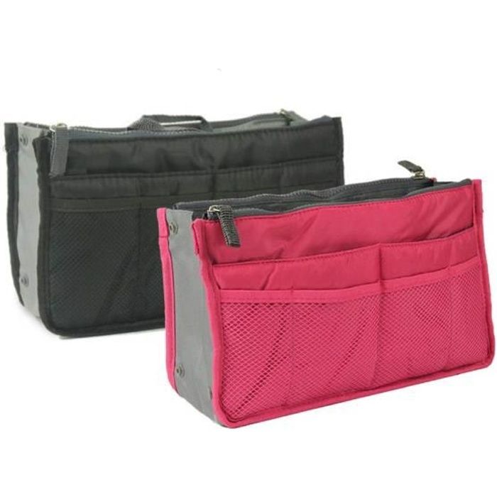 Lot de 2 Organiseurs Pochette Sac de Rangement intérieur pour Sac à Main ou Sac de Voyage