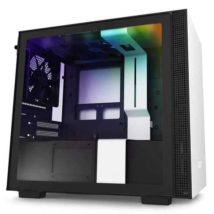 NZXT BOITIER PC H210i - Mini Tour - Blanc mat - Verre trempé - Format Mini ITX (CA-H210i-W1)