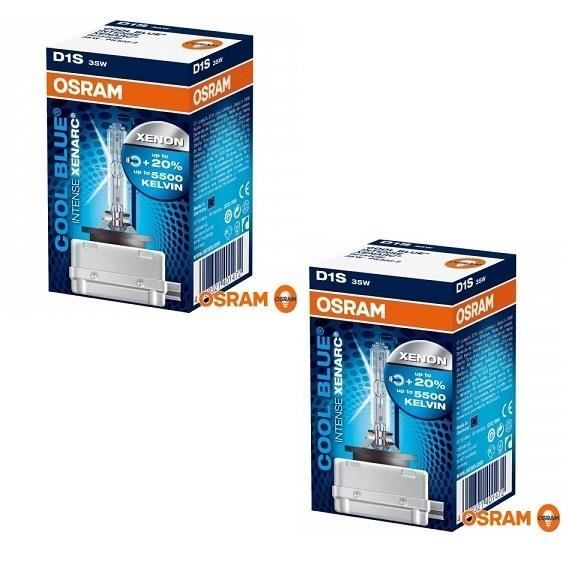 2 AMPOULE XENON OSRAM D1S 5500K COOL BLUE INTENSE