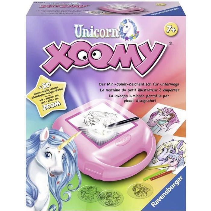 Xoomy midi licornes - Ravensburger - Loisirs créatifs - Atelier à dessins - format voyage - Dès 7 ans
