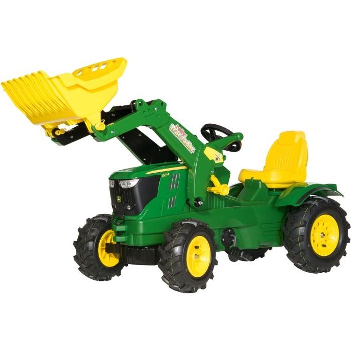 JOHN DEERE 6210R, chargeur, pneus gonflables Séri…