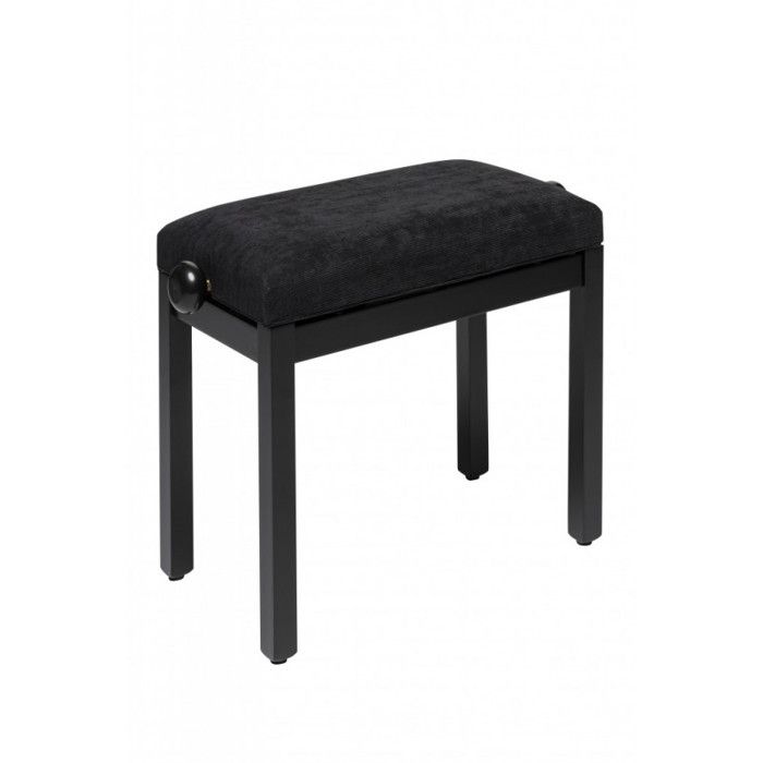 STAGG Banquette Piano Bois noir avec pelote velours