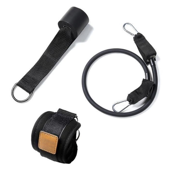 Glife03093-SURENHAP Bandes de Résistance Élastique Corde de tirage de porte de fitness noir