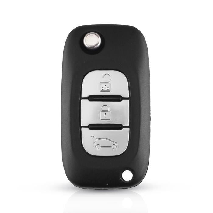 3 Buttons -coque pliable pour clé télécommande de voiture,2-3 boutons,pour Renault Clio,Vivaro,Master circulation,Kangoo,Megan