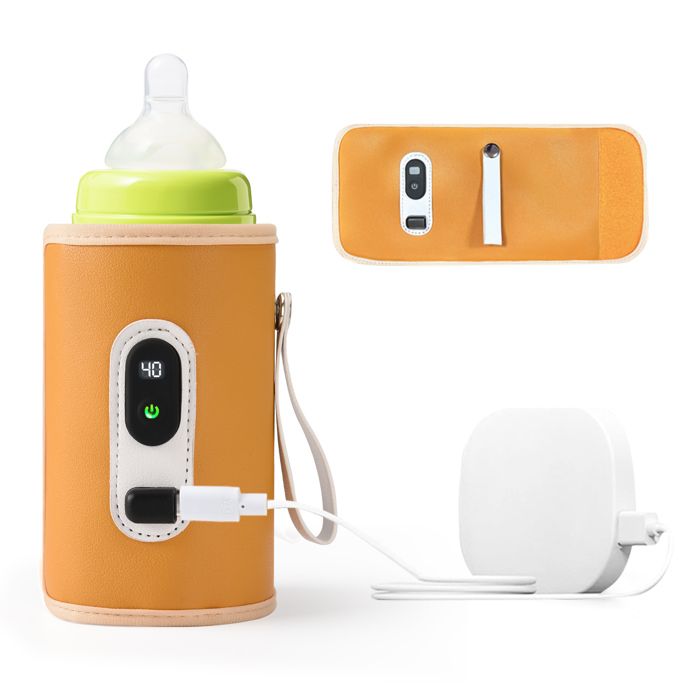 Chauffe-Biberon Portable Sans Fil - Réchauffeur Lait Bébé à Batterie 5200mAh, 6 Températures, Chauffage Rapide 3-5 Min