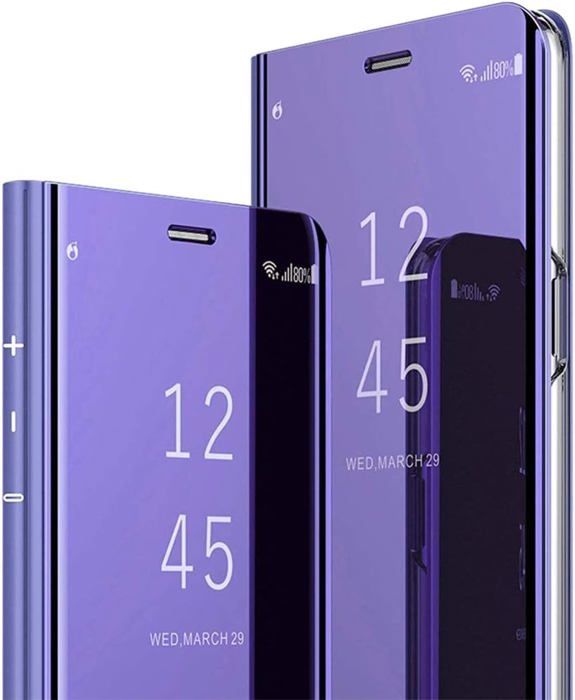 Housse Etui Pour Huawei P Smart 2019-Honor 10 Lite Gris PU Cuir Housse Téléphone Etui Flip