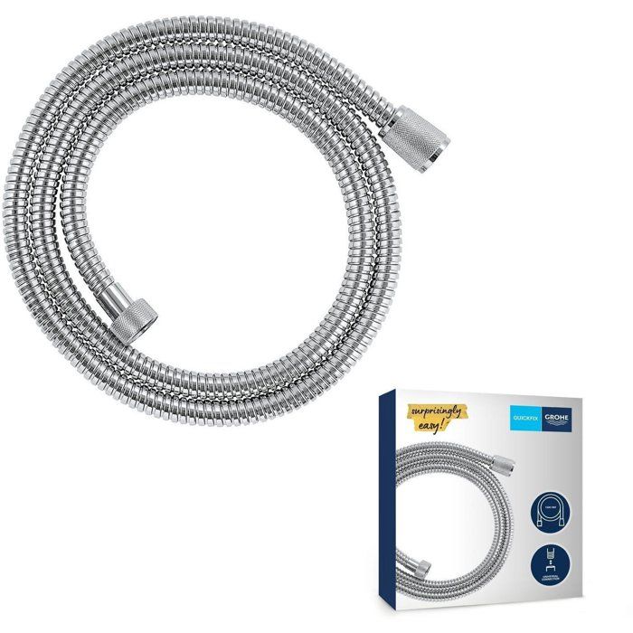 Flexible de douche - GROHE - VitalioFlex - 15 m - Métal - Chromé