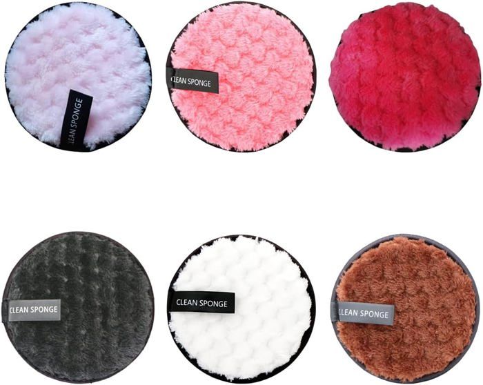 7 Disques Démaquillants Lavables En Microfibre - Réutilisables, Doux, Pour Tous Types De Peau - Démaquillage à L'Eau Seule - Écologique Et Économique