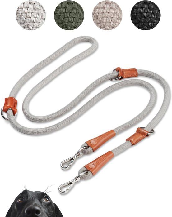 Meilleurs prix pour PiuPet Laisse Chien 2m I 3 Longueurs réglable I Laisse pour Petits et Grands Chiens I Laisse pour Chiens I Laisse Chien (Gris)